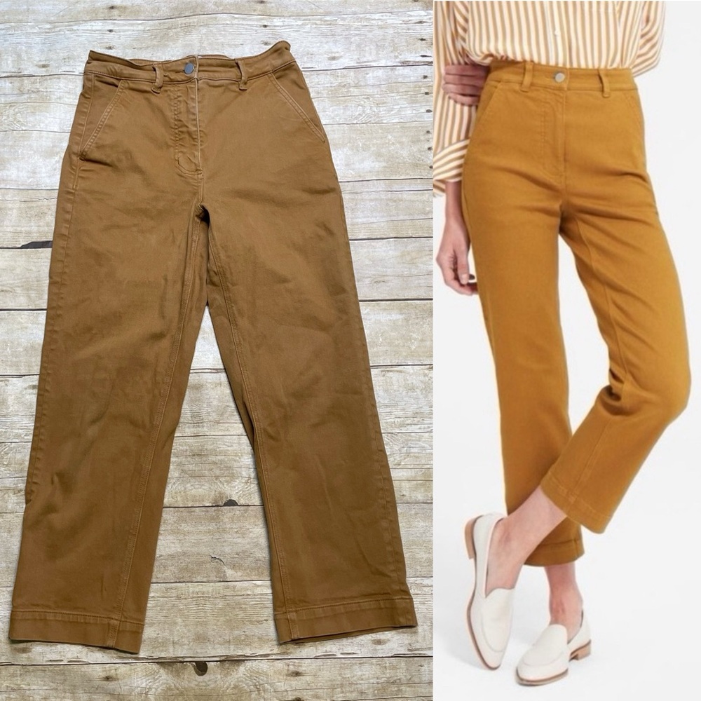 Everlane Cropped Straight Regular Brown Chino Pants